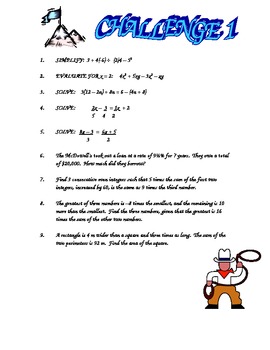 Preview of Algebra 2 Chapter 1 Unit: Equations and Statistical Graphs