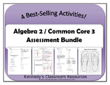 Algebra 2/Common Core 3 Assessment Bundle (Final Exam and Review)