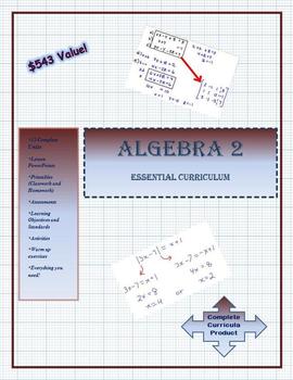 Preview of My Algebra 2 Complete Curriculum
