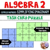 Algebra 2 - Complex Numbers - Simplifying Imaginary Puzzle