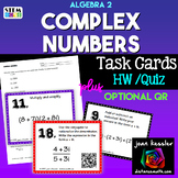 Complex Numbers Task Cards plus Homework QR