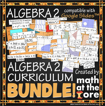Preview of Algebra 2 - Curriculum - BUNDLE for Google Slides™
