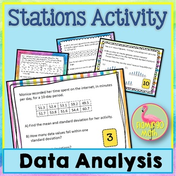Preview of Data Analysis Station Activity (Algebra 2 - Unit 13)