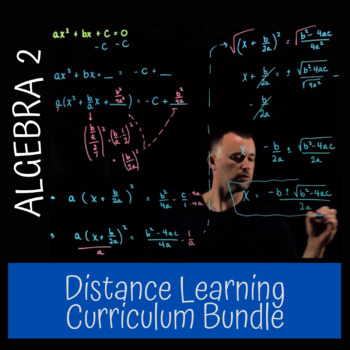 Preview of Algebra 2 Distance Learning Curriculum Bundle