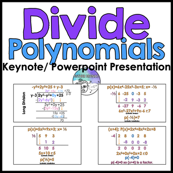Preview of Algebra 2 | Dividing Polynomials PowerPoint Lesson