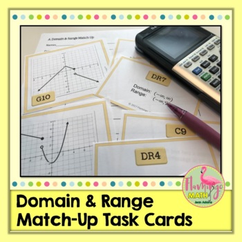 Preview of Domain and Range Match Up Activity