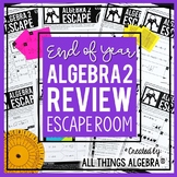 Algebra 2 End of Year EOC Review | Escape Room Activity