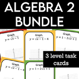 Algebra 2 Task Card Bundle - Differentiated Practice Works