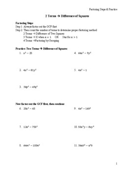 factoring trinomials worksheet with answers algebra 2