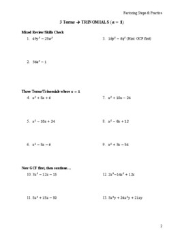 algebra 2 sample problems