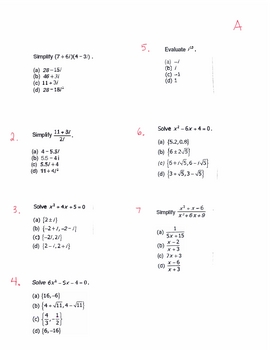 algebra 2 math problems