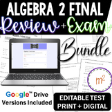 Algebra 2 Final Review and Exam