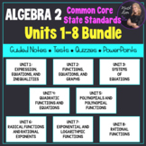 Algebra 2 Unit Plans 1-8 (Bundled) | Math Lion