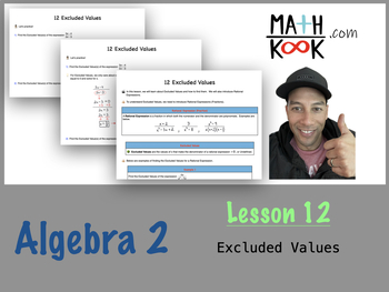 Preview of Algebra 2 - Excluded Values (12)