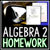 Algebra 2 Homework Worksheets