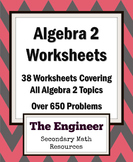 Algebra 2 Homework Worksheets / Review Worksheets