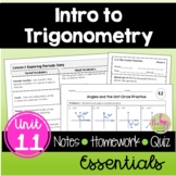 Intro to Trigonometry Essentials (Algebra 2 - Unit 11)