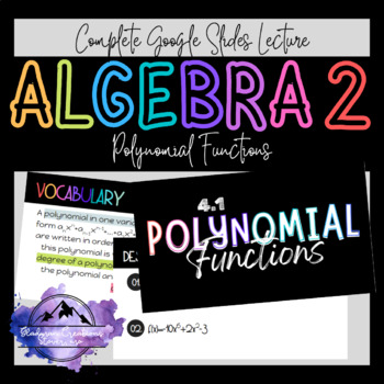 Preview of Algebra 2 Lesson - Polynomial Functions