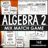 Algebra 2 Functions Mix-Match Game