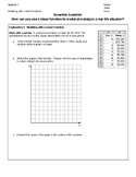 Algebra 2 - Modeling Linear Functions Guided Notes w/Key