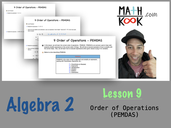 Preview of Algebra 2 - Order of Operations - PEMDAS (9)