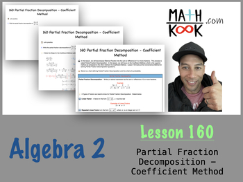 Preview of Algebra 2 - Partial Fraction Decomposition - Coefficient Method (160)