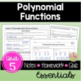 Polynomials Essentials (Algebra 2 - Unit 5)