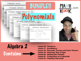 Algebra 2 - Polynomials - BUNDLE!!