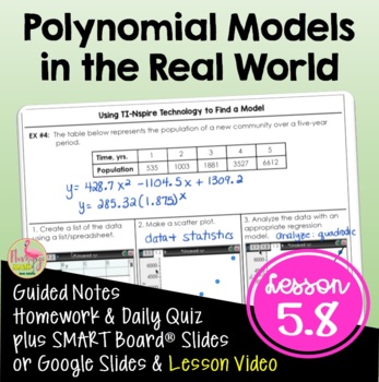 Preview of Polynomials in the Real World (Algebra 2 - Unit 5)