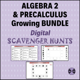 Algebra 2 & PreCalculus Growing Bundle of Digital Scavenger Hunts