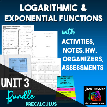 Preview of Logarithmic and Exponential Functions Unit Bundle