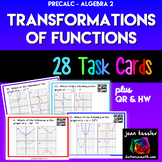 Transformation of Graphs of Functions Task Cards QR HW for