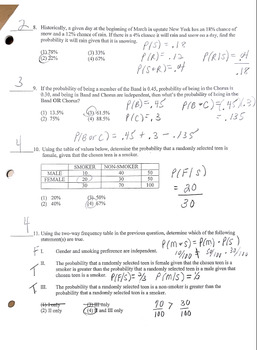 introduction to probability common core algebra ii homework answers