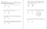 Algebra 2 Probability Assessment and Answer Key