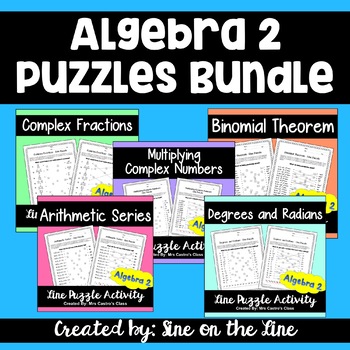 Algebra 2 Puzzle Activities Bundle by Math Teachers Lounge | TpT