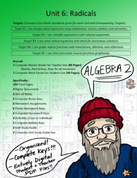 Preview of Algebra 2: Radicals (Unit 6)