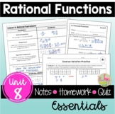 Rational Functions Essentials (Algebra 2 - Unit 8)