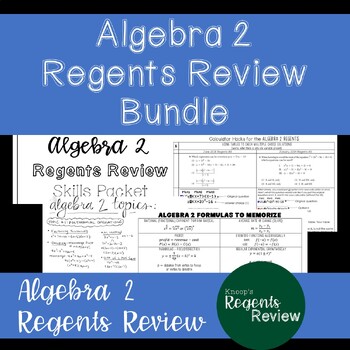 Preview of Algebra 2 Regents Review BUNDLE!