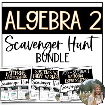 Preview of Algebra 2 Scavenger Hunt Bundle