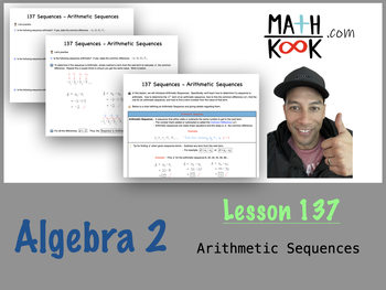 Preview of Algebra 2 - Sequences - Arithmetic Sequences (137)