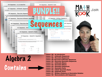 Preview of Algebra 2 - Sequences - BUNDLE!!