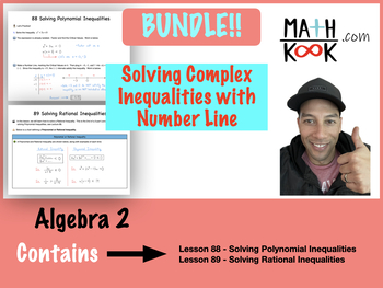 Preview of Algebra 2 - Solving Complex Inequalities with Number Line - BUNDLE!!