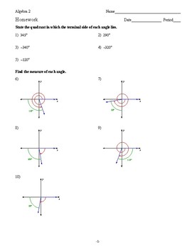 algebra 2 trigonometry homework answers