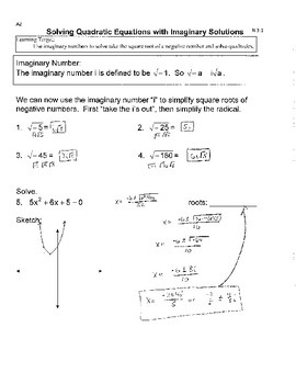 Algebra 2 Unit 3 Completed Notes by Josh Mayhew | TPT