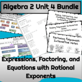 Algebra 2 Unit 4 Bundle:  Polynomial Expressions, Factorin
