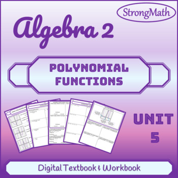 Preview of Algebra 2 - Unit 5 Polynomial Functions - WITH VIDEOS & DETAILED ANSWER KEY