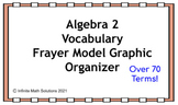 Algebra 2 Vocabulary Frayer Model Graphic Organizer