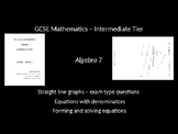 Algebra 7 (Harder equations, Equations with denominators, 