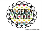 Algebra Action Folder Game {balancing equations & solving for x}