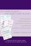 Algebra Anchor Chart BUNDLE!